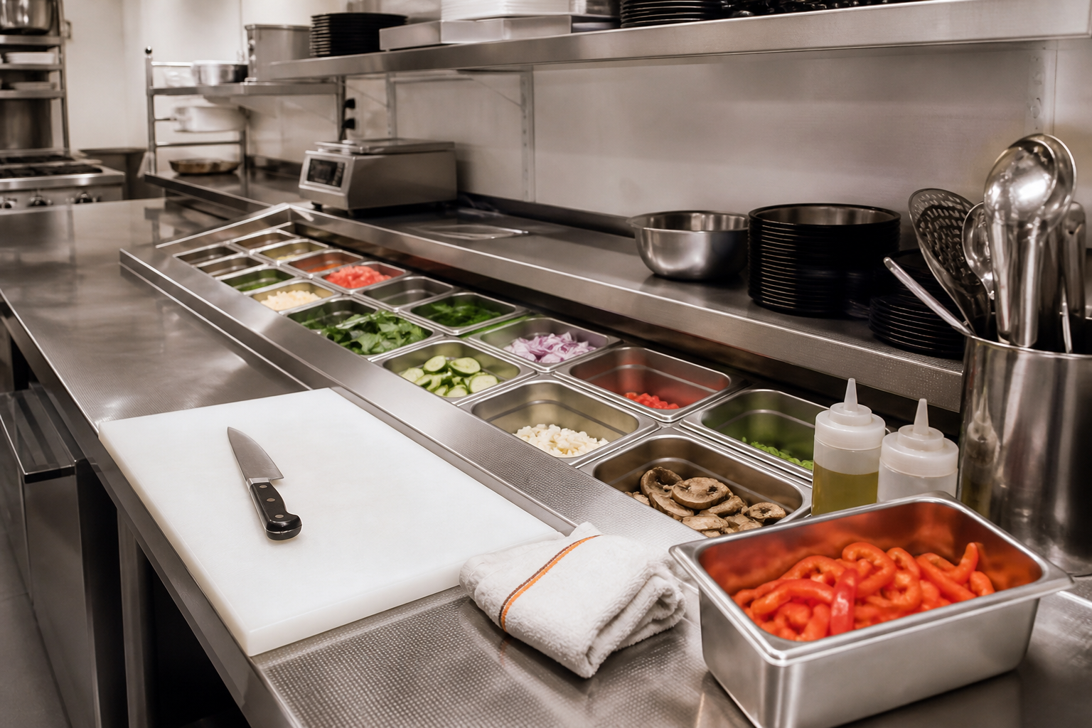 Kitchen prep station